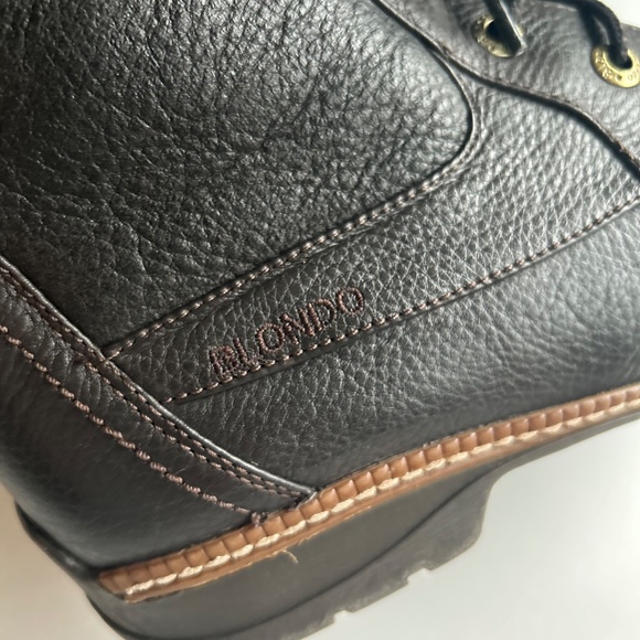 Men’s Blondo Aqua Protect Brown Genuine Leather Fur Lining LaceUp Boots size 11N - Picture 9 of 16